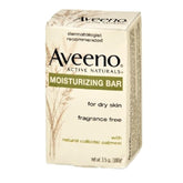 Aveeno barra hidratante facial para piel seca, textura suave al tacto