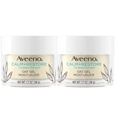 Aveeno Calm + Restore gel facial pack de 2, hidratación suave para piel sensible.