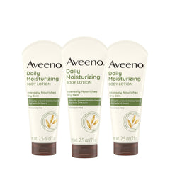 Aveeno hidratante diario para piel seca, botella de viaje.