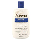 Aveeno loción concentrada antipicor avena, botella visible, uso diario suave.