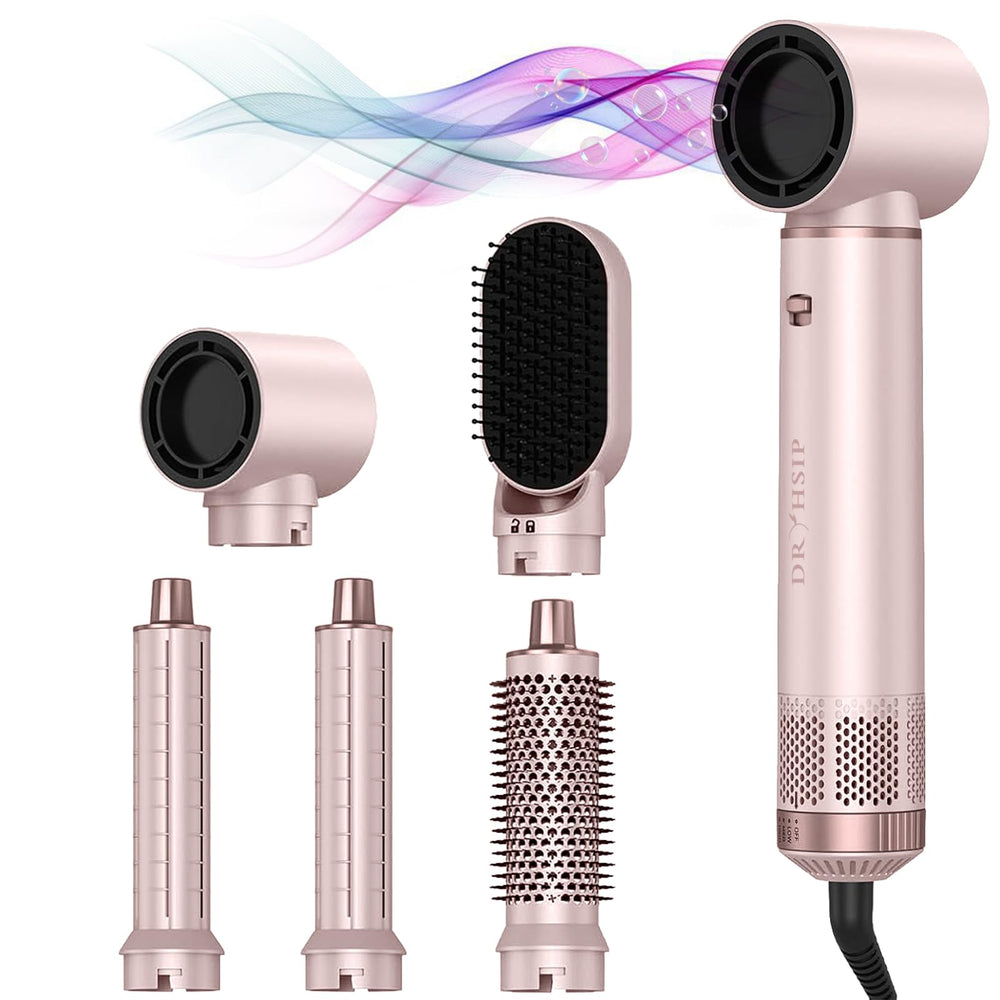 AVENHO 5 en 1 secador cepillo con iones negativos para reducción de estática.