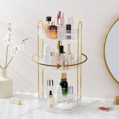 Aveniee organizador giratorio con borde alto evita derrames al colocar perfumes.