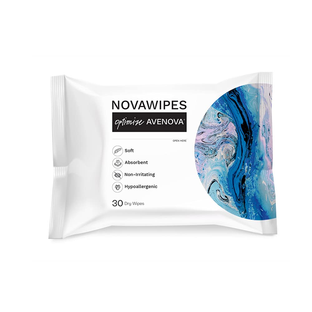NovaWipes de Avenova, toallitas secas para párpados, suaves y absorbentes