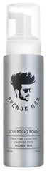 Avenue Man espuma-modeladora sin aroma para manejo suave y volumen sostenido.
