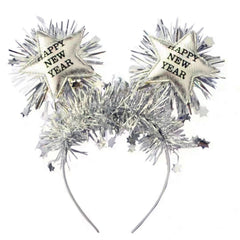 AVMBC tiara de año nuevo con estrellas y purpurina, ideal para brillar en la fiesta