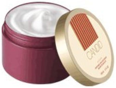 AVON Candid, textura crema corporal: aplicación suave para piel hidratada.