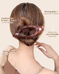 AWAYTR clip plano duradero, seis colores modernos para combinar