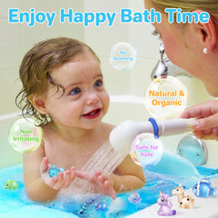 AWKUWA bombas con juguetes que brillan, experiencia mágica para la hora del baño.