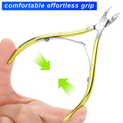 Awpeye cortacutículas mango ergonómico, comodidad en sesiones largas.