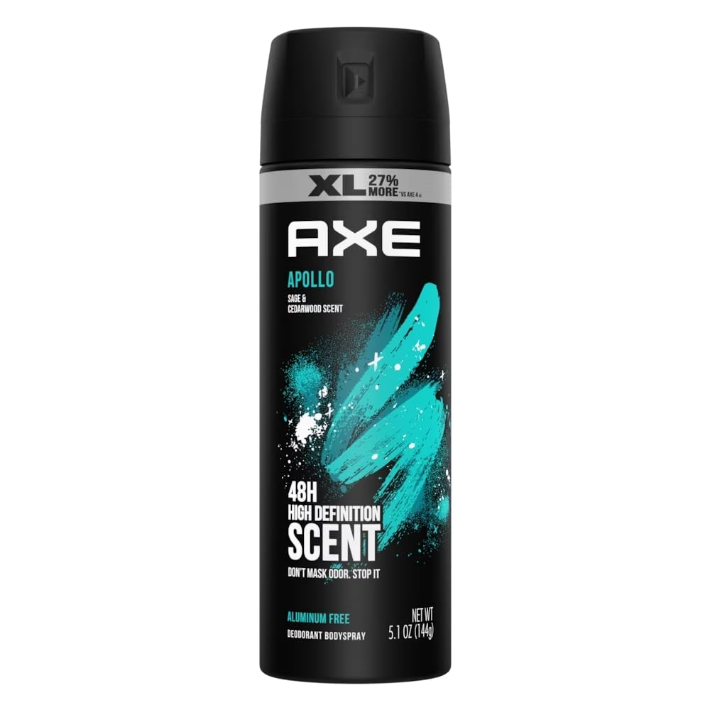 AXE Apollo XL desodorante corporal spray, fragancia duradera para todo el día