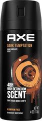 AXE Dark Temptation rociador del frasco, aplicación rápida y precisa.