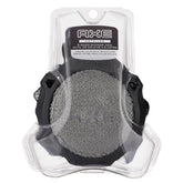 AXE Detallador de ducha de dos caras gris para exfoliar y limpiar con suavidad.