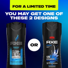AXE Phoenix menta triturada brinda sensación fresca durante la ducha.