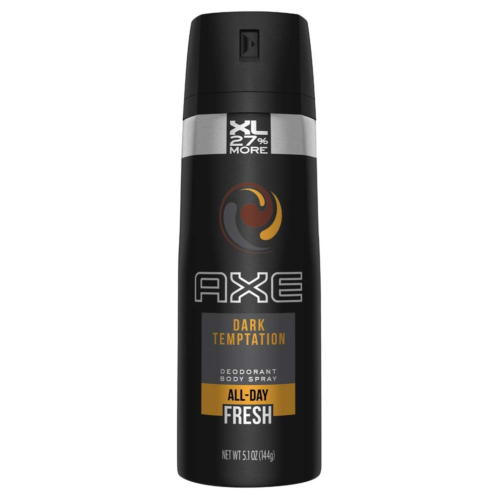 AXE Temptación Oscura, atomizador frontal, aroma intenso para todo el día
