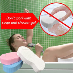 Esponja exfoliante Axnzp con cordón para colgar y secar
