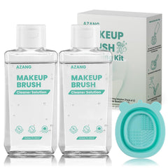 Azang limpiador de pinceles: botella de 300 ml para limpieza rápida de maquillaje.