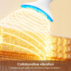 AZMAVO Masajeador Facial Luces de terapia para relajación y cuidado de la piel.