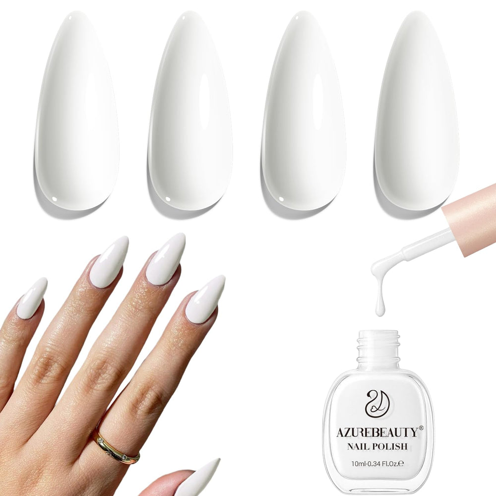 AZUREBEAUTY esmalte blanco cálido secado rápido para manicura instantánea