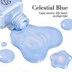 AZUREBEAUTY Esmalte Celestial Azul, secado rapido, lista para manicura en minutos.