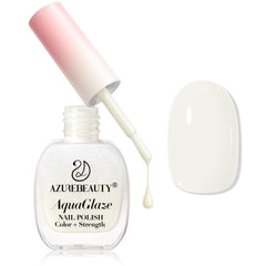 AZUREBEAUTY esmalte uñas blanco cálido en bote para color elegante.