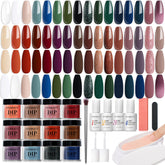 Kit AZUREBEAUTY avec 32 poudres dip et variations de couleurs pour votre manucure.