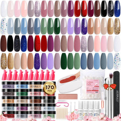 AZUREBEAUTY kit dip-poudre ensemble, solution tout-en-un pour manucure efficace