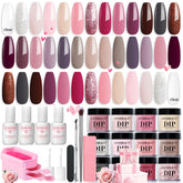 AZUREBEAUTY kit dip uñas 20 colores para combinaciones versátiles.