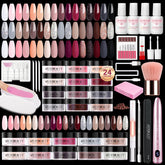 AZUREBEAUTY kit polvo de inmersión 24 colores para uñas brillantes