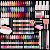 AZUREBEAUTY kit polvo dip 24 colores, acabado natural y duradero.