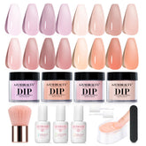 AZUREBEAUTY kit polvos de inmersión todo-en-uno para principiantes, fácil de usar.