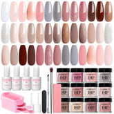 AZUREBEAUTY kit uñas 31 piezas, ideal para manicura casera.