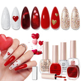 AzureBeauty red Valentine set for festive nails and quick color