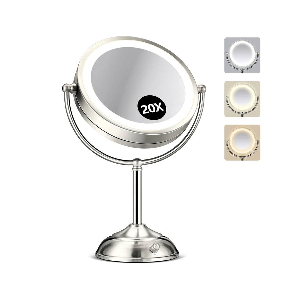 Espejo B Beauty Planet 20x con luz para ver detalles del maquillaje con precisión