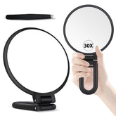 Espejo B Beauty Planet de doble cara con 30x y 1x para precisión detallada.