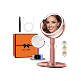 Espejo de maquillaje B Beauty Planet con aumento 30X para precisión en cejas y delineados.
