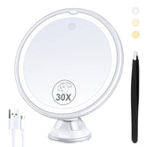 B Beauty Planet: espejo maquillaje con luz 30x para ver imperfecciones con claridad.