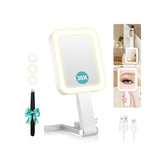 Espejo de B Beauty Planet con iluminación para maquillaje preciso (1X/30X).