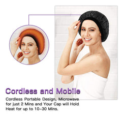 B BEAUTYBABY Cap Microondas: calienta rápido para tratar el cabello
