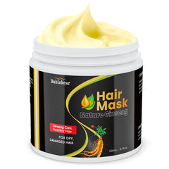 Mascarilla Bablabear para cabello dañado restaura textura y brillo.