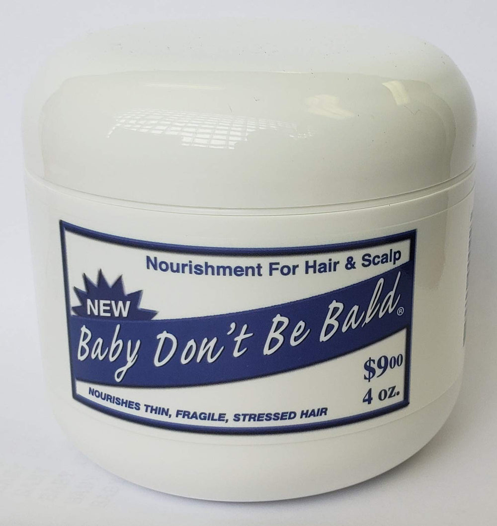 Baby Don't Bald, nutrición para cabello y cuero cabelludo saludables; frasco de 4 oz.