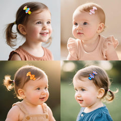 Babymatch prendedores para cabello de bebé, forro suave que evita tirones.