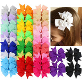 Lazo pinwheel de Babymatch en rosa, 3 pulgadas, ideal para peinados duraderos.