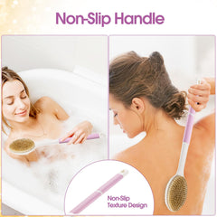 Backski cepillo corporal cerdas duras y suaves para exfoliar y limpiar.