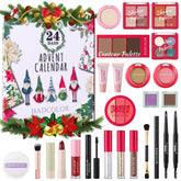 Calendario adviento de maquillaje BADCOLOR con 24 cajas para realzar tu look navideño.