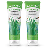 Badger gel de aloe vera, bote transparente para alivio suave de piel sensible