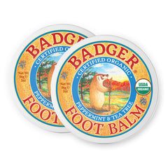 Badger bálsamo para pies, frasco de 56 g, tratamiento intensivo para talones secos.