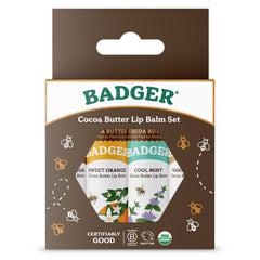 Badger bálsamo labial cacao: hidratación duradera para labios secos