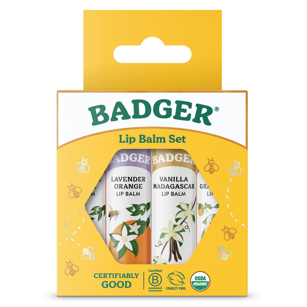 Badger bálsamo labial Mandarina: hidratación suave para labios secos