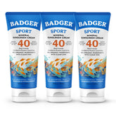 Badger crema solar mineral SPF 40 para rostro y cuerpo, aplicación suave