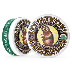 Badger Healing Balm aplicación suave en áreas irritadas de la piel.